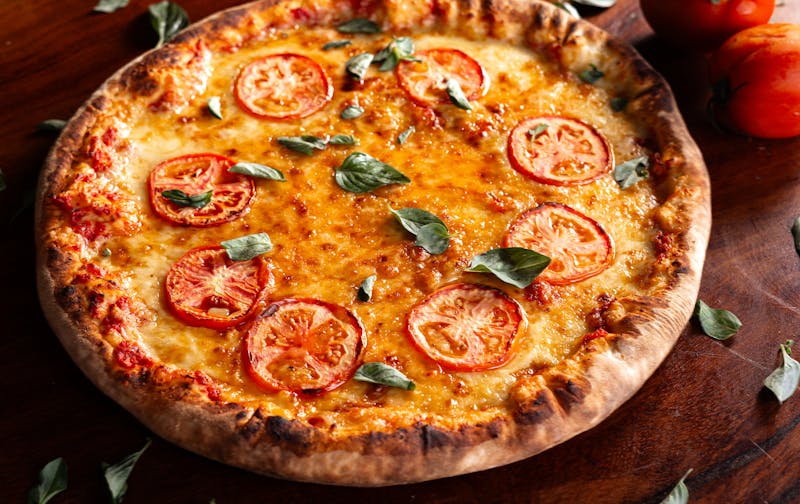 anthony's coal fired pizza signature pie fresh from the oven